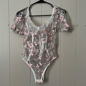 SHEIN floral bodysuit